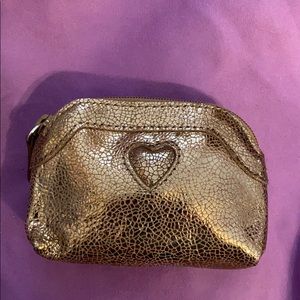 Brighton Gold Textured Heart Bag